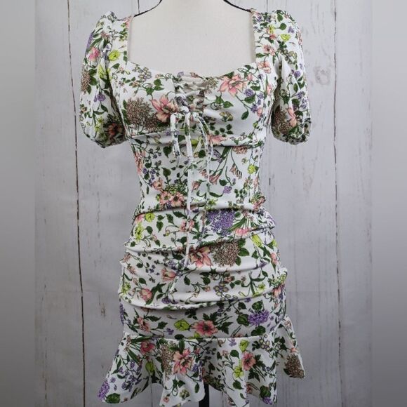 ASOS Dresses & Skirts - ASOS Dress Babydoll Barbie Style Floral Short Mini Ruffles